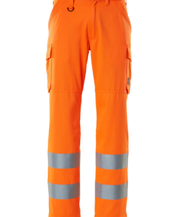 Hi-vis Orange Mascot Bukser Med Larlommer Safe Light - Mascot® Jeans  - 5711074702961