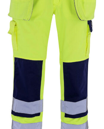 Hi-vis Gul/mari Mascot Bukser Med Knæ Hængelommer Safe Compete - Mascot® Jeans  - 5707209734884
