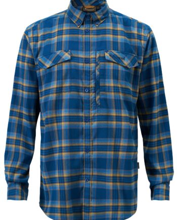 D.Azur Blue Pinewood Abisko Hiking Flannel Shirt Azur Blue - Pinewood Shirt  - 7331090426474