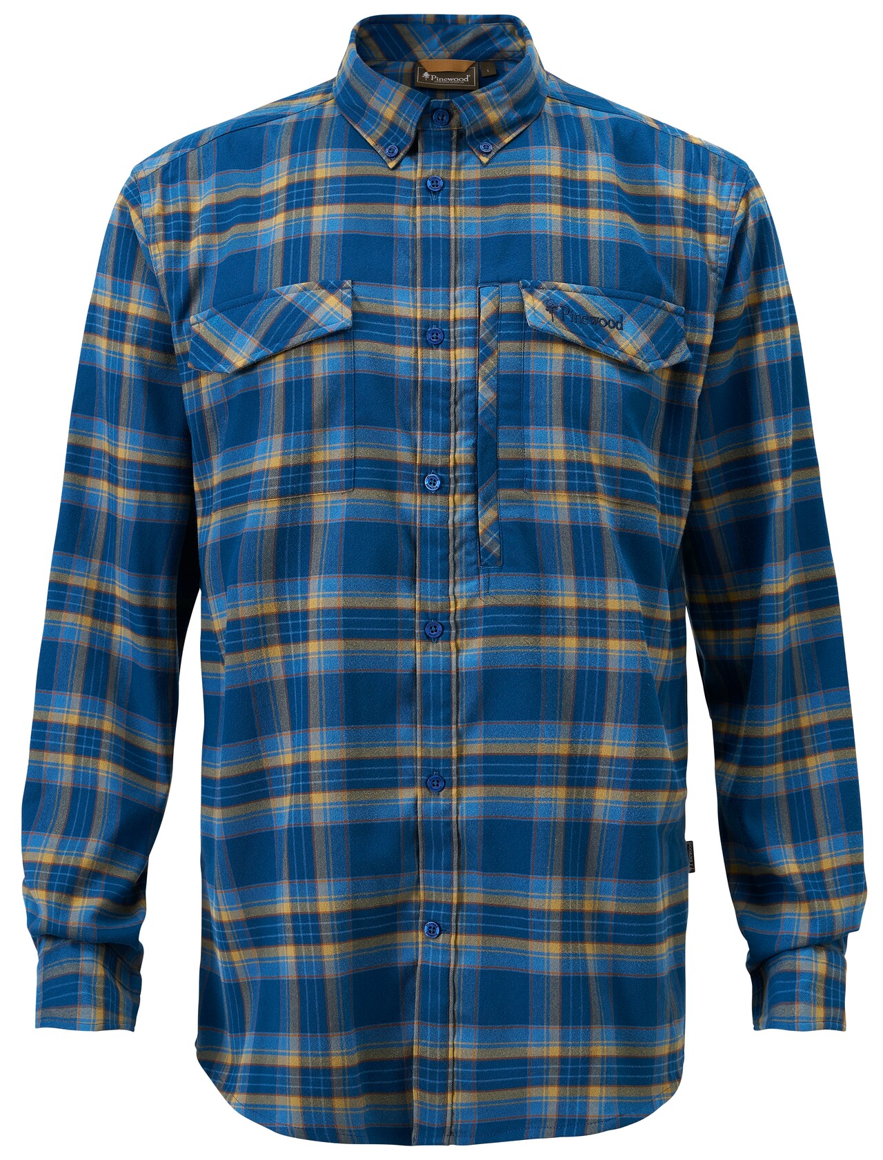 D.Azur Blue Pinewood Abisko Hiking Flannel Shirt Azur Blue - Pinewood Shirt - 7331090426474