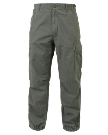 Olive Rothco Vintage Vietnam Fatigue Ripstop Bukser N - Rothco Jeans  - 613902438705