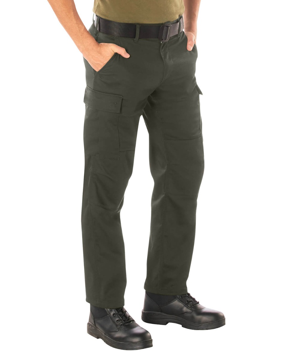 Olive Rothco Active Flex Cargobukser N - Rothco Jeans - 613902032712