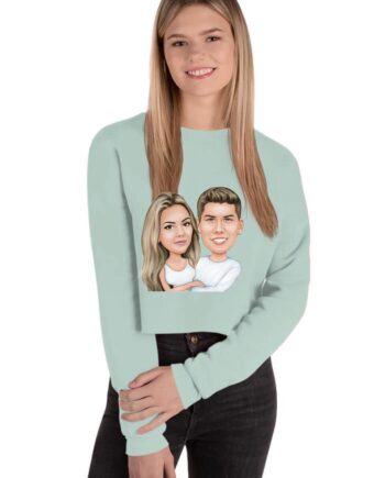 Women Cropped Sweatee Shirt Bella Canvas 7503 - Printful Shirt