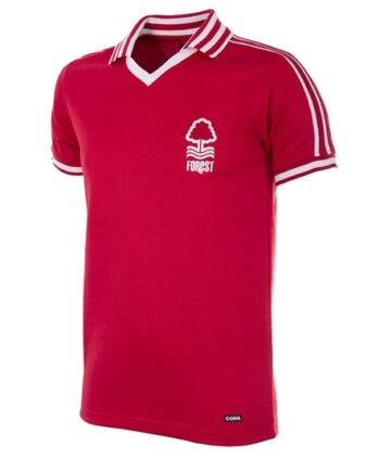 Rød Nottingham Forest 1976 1977 Retro Shirt Mens Stock - Shirt  - 8718912059567