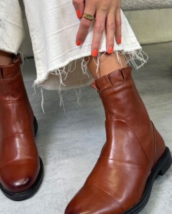 0241 COGNAC Copenhagen Shoes Støvle Margaret Cognac - SkoSneaksers  - 5715334557766