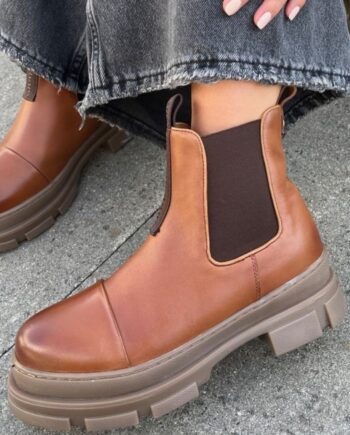 0241 COGNAC Copenhagen Shoes Støvle You And Low Cognac - SkoSneaksers  - 5715334184146