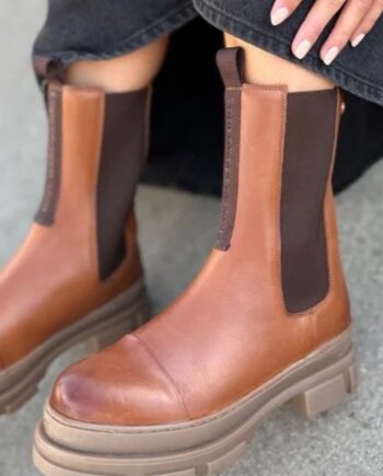 0241 COGNAC Copenhagen Shoes Støvler You And Mid Cognac - SkoSneaksers  - 5715334129840