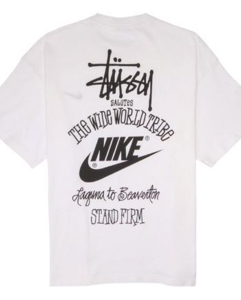 Stussy Nike The Wide World Tribe Shirt White - Stussy Shirt  - 0196148460643