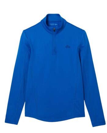 Blå Lacoste Sport Zip High Neck Sweatee Shirt Blue Old - Lacoste Shirt  - 3666354861833