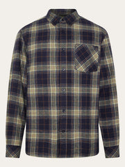 7021 Blue Check Dune Regular Check Flannel Shirt - Shirt  - 5715356428891