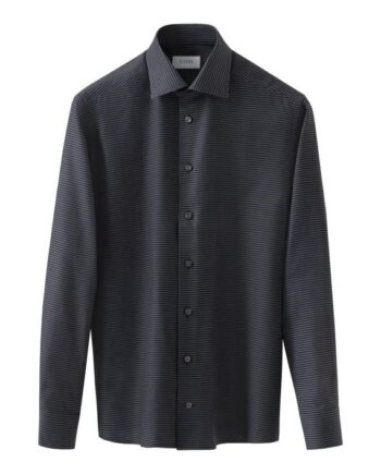 40 Houndstooth Signature Twill Shirt - Eton Shirt  - 7313583869050