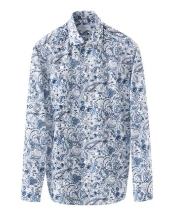 40 Motif Signature Twill Shirt - Eton Shirt  - 7313583972576
