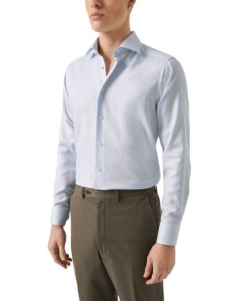 40 Herringbone Signature Dobby Shirt - Eton Shirt  - 7313584155817