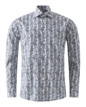 38 Floral Signature Twill Shirt - Eton Shirt  - 7313583819888