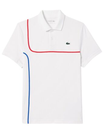 Hvid Lacoste Ultra Dry Piqu Polo Shirt White Old - Lacoste Shirt