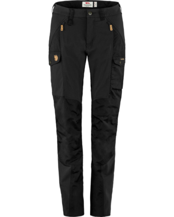 Sort Fjallraven Nikka Curved Bukser Black - Fjällräven Jeans  - 7323450106096