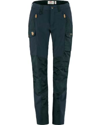 Dark Navy Fjallraven Nikka Curved Bukser - Fjällräven Jeans  - 7323450701642