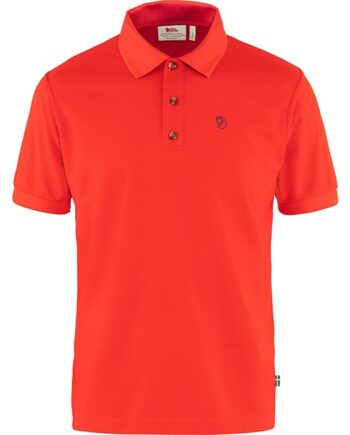 True Rød Fjallraven Crowley Pique Shirt True Red Shirt Polo Shirt - Fjällräven Shirt  - 7323450755133