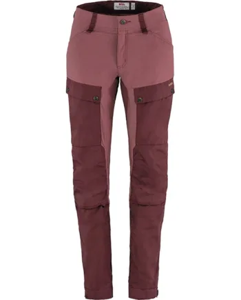 Lilla Fjallraven Keb Trousers Kvinder Damer Port Mesa Purple Regular Bukser - Fjällräven Jeans  - 7323450905644