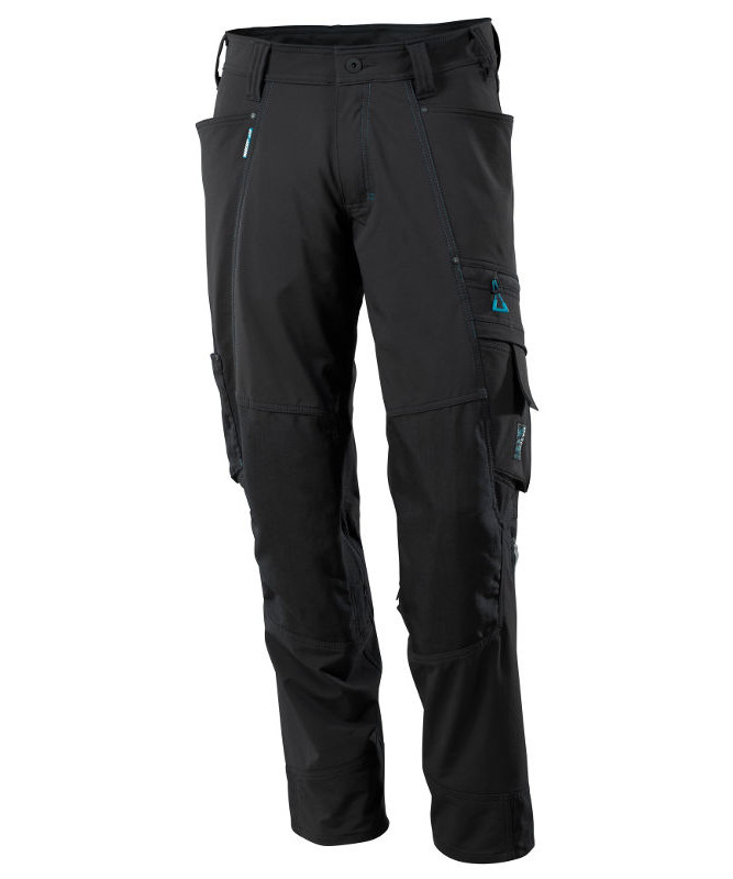 Sort Mascot Advanced Bukser Knælommer - Mascot Jeans - 5711074571765