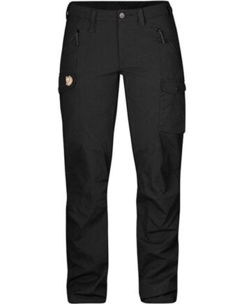 Sort Fjallraven Nikka Regular Damebukser Black Bukser - Fjällräven Jeans  - 7392158850150