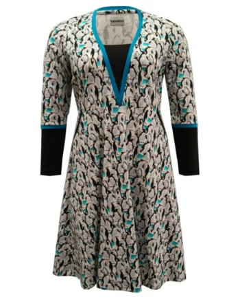 Hvid Plus Size Kjole Ama Penguin - Amamiko Jeans