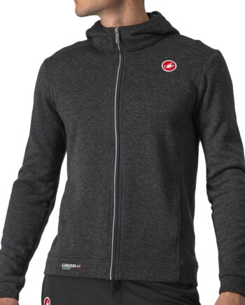 Castelli Milano Full Zip Fleece Sweatee Shirt Grå - Castelli Shirt  - 8055688695378
