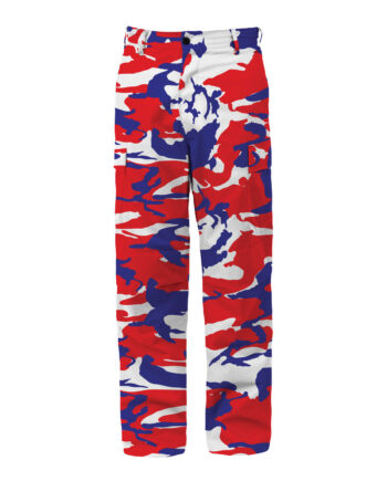 Red / Blue Rothco Bdu Bukser Rød Blå Camo - Rothco Jeans  - 613902418356