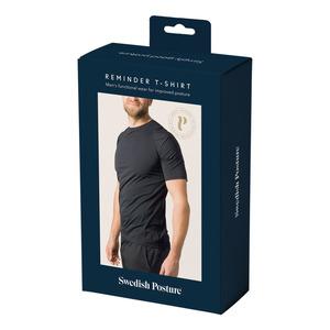 Sort Swedish Posture Shirt Posture Reminder Black Mand Flere Størrelser - Swedish Posture Shirt  - 7350059820689