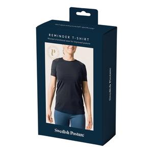 Sort Swedish Posture Shirt Posture Reminder Black Kvinde Flere Størrelser - Swedish Posture Shirt  - 7350059820641