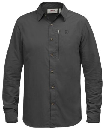 Grå (DARK GREY/ Fjallraven Mens Abisko Hike Shirt Grå Dark Grey 030 Large - Fjällräven Shirt  - 7323450208721