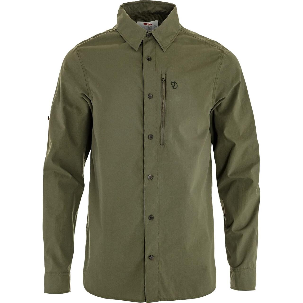 Grøn Fjallraven Mens Abisko Hike Shirt Laurel Green 625 Large - Fjällräven Shirt - 7323451160974