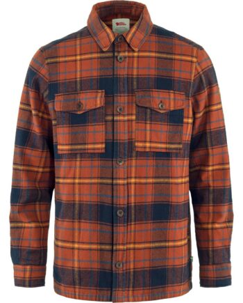 Orange (AUTUMN Fjallraven Mens Vik Lite Padded Shirt Orange Autumn Leaf Dark Navy 215 555 - Fjällräven Shirt  - 7323450790127