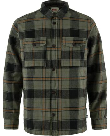 Sort Fjallraven Mens Vik Lite Padded Shirt Grøn Deep Forest Black 662 550 Medium - Fjällräven Shirt  - 7323450932237