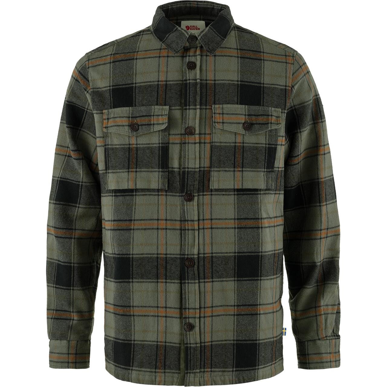 Sort Fjallraven Mens Vik Lite Padded Shirt Grøn Deep Forest Black 662 550 Medium - Fjällräven Shirt - 7323450932237