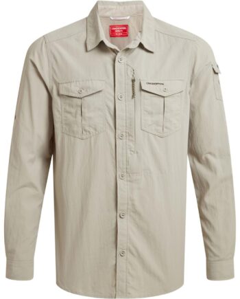 Beige (PARCHMEN Craghoppers Mens Nosilife Adventure Shirt Iii Beige Parchment Xxx Large - Craghoppers Shirt  - 5063260038058