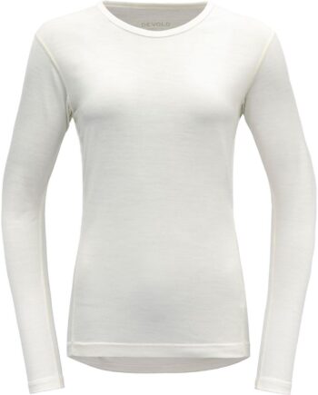 Hvid Devold Womens Breeze Merino 150 Shirt White Medium - Devold Shirt  - 7028567579695