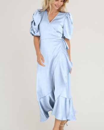 282 Blå View Kjole Sinda Light Blue - A-view Jeans  - 5714711430807