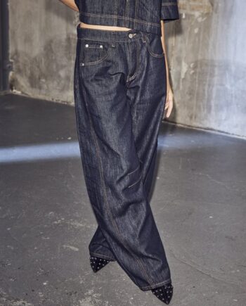 Haute Amiti Drew Barrel Panel Jeans Unwashed Denim - Jeans