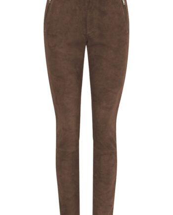 Hazelnut W. Lig Notyz Leggings Suede Hazelnut Light Gold Acc - Notyz Jeans  - 5712639780769