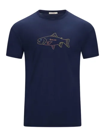 Mørkeblå Blazer Aclima Lightwool Classic Tee Salmon Navy Blazer Shirt Polo Shirt - Aclima Shirt  - 7034041137459