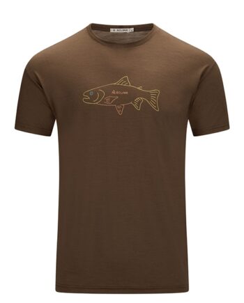 Aclima Lightwool Classic Tee Salmon Dark Earth Shirt Polo Shirt - Aclima Shirt  - 7034041137305