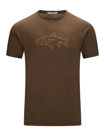 Aclima Lightwool Classic Tee Salmon Dark Earth Shirt Polo Shirt - Aclima Shirt  - 7034041137312