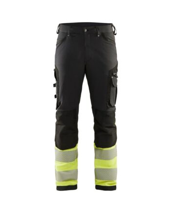 BlÅklder 1193 High Vis Buks Vejs Stretch Herre Sort High Vis Gul C44 Bukser Arbejdstøj Beklædning Vis - BlÅklÄder Jeans  - 7330509842263