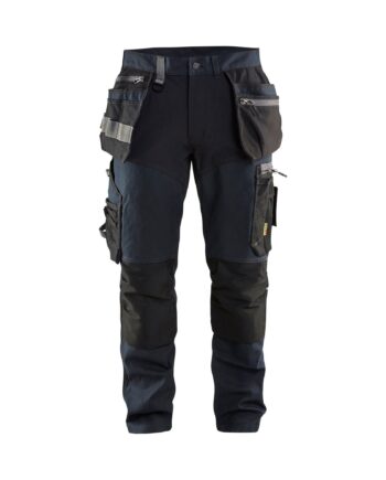 Sort BlÅklder 1599 Håndværker Buks Med Stretch Mørk Marineblå Herre Mørk Marineblå C44 Bukser Arbejdstøj BlÅklder - BlÅklÄder Jeans  - 7330509845257