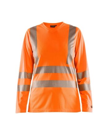 BlÅklder 3485 Dame High Vis Shirt Lang ærme High Vis Orange Shirts BlÅklder Discount - BlÅklÄder Shirt  - 7330509645376