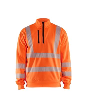 BlÅklder 3564 High Vis Sweatee Shirt Half Zip Herre High Vis Orange Sweatee Shirt BlÅklder Discount - BlÅklÄder Shirt  - 7330509831571