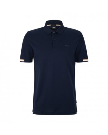 Navy Boss Polo Tee Shirt Til Herre Regular Fit - Boss Shirt
