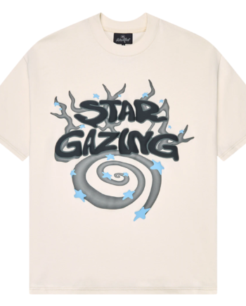 Hvid Broken Planet Stargazing Shirt Vanilla White - Broken Planet Shirt