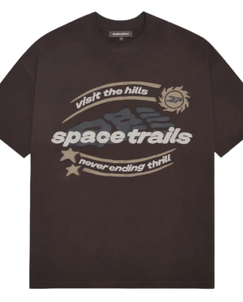 Broken Planet Space Trails Shirt Mocha Brown - Broken Planet Shirt